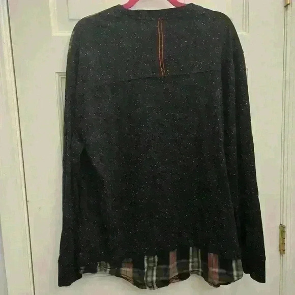Parish Nation Women's Plaid Design Sweater,Size 2x - Picture 5 of 5